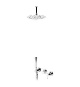 Bruma Leaf Bateria natryskowa podtynkowa z deszczownicą Ø 230 sufitową Chrom 1673713CR