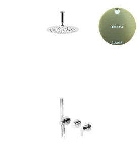 Bruma Leaf Bateria natryskowa podtynkowa z deszczownicą Ø 250 sufitową Sunrise 1673715SR
