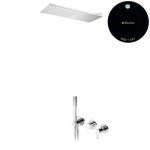Bruma Leaf Bateria natryskowa podtynkowy z deszczownicą ścienną Night Sky 1673629NS