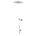 Bruma Leaf Bateria natryskowa podtynkowy z deszczownicą sufitową Chrom 1673724CR