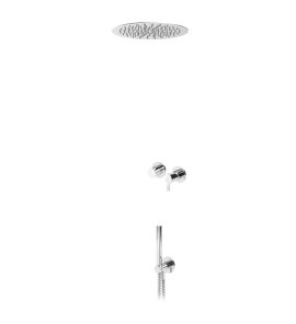 Bruma Leaf Bateria natryskowa podtynkowy z deszczownicą sufitową Ø 300 mm Chrom 1673728CR