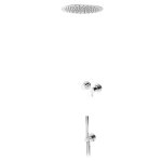 Bruma Leaf Bateria natryskowa podtynkowy z deszczownicą sufitową Ø 300 mm Chrom 1673728CR