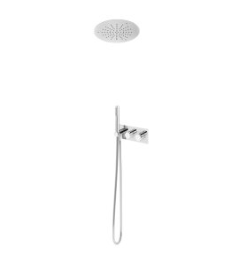 Bruma Leaf Zestaw natryskowy podtynkowy z deszczownicą ścienną Ø 380 mm Chrom 1874892CR