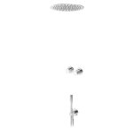 Bruma Leaf3 Bateria natryskowa podtynkowy z deszczownicą sufitową Ø 300 mm Chrom 1673730CR