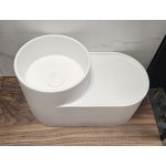   Galatea Design Ovula Umywalka ścienna 50x26,5 white matt/biały mat GDMYN317MW