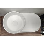   Galatea Design Ovula Umywalka ścienna 50x26,5 white matt/biały mat GDMYN317MW