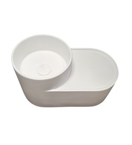   Galatea Design Ovula Umywalka ścienna 50x26,5 white matt/biały mat GDMYN317MW