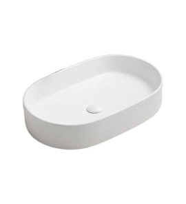  Galatea Design Bujur Umywalka 60x38 z korkiem klik-klak biały mat/white matt GD78330DTMW W MAGAZYNIE!!