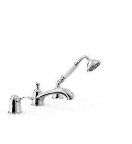 Tres Clasic Bateria wannowa 3-otworowa na brzeg wanny chrom 24214501