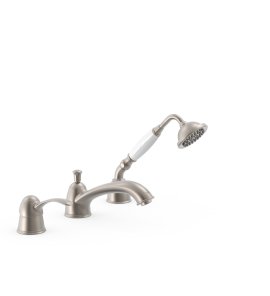 Tres Clasic Bateria wannowa 3-otworowa na brzeg wanny stal 24214501AC