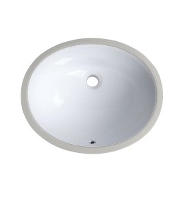   Galatea Design Oval Umywalka podblatowa 42,5x34,5 biały połysk GD003GW W MAGAZYNIE!!