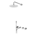 Bruma Leaf4 Bateria wannowo-natryskowa podtynkowy z deszczownicą Ø 250 mm Chrom 1672405CR