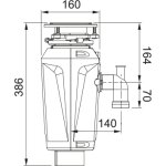 Franke Elite Slimline Młynek do odpadów 134.0715.094