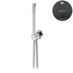 Bruma Leaf Zestaw prysznicowy z przyłączem kątowym i uchwytem Gunmetal 1455914MG