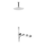 Bruma Leaf4 Bateria wannowo-natryskowa podtynkowy z deszczownicą sufitową Ø 250 mm Chrom 1672505CR