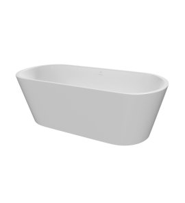 Alanad Rongbuk Evo Wanna wolnostojąca 137x75,5 cm z przelewem szczelinowym biały AWW-012-140ZP