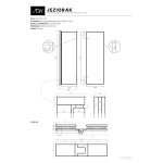 Alanad Jeziorak Parawan nawannowy 2-panelowy składany 100x150 Złoty szczotkowany z powłoką PVD SPW-002-100ZSZ