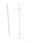 Alanad Jeziorak Parawan nawannowy 2-panelowy składany 100x150 Biały SPW-002-100BI