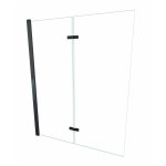 Alanad Jeziorak Parawan nawannowy 2-panelowy składany 120x150 Czarny SPW-002-120CZ