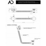 Alanad Upsala Wanna narożna lewa 150x75 cm z systemem napełniania przez przelew i regulacją temperatury wykończenie białym AWW-009-150NPP-L