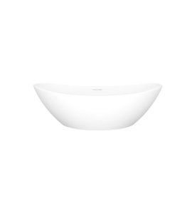 Victoria+Albert Amalfi 55 Umywalka nablatowa 55x34 cm Biała mat VB-AML55M-SM-NO