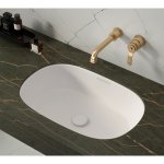 Victoria+Albert Barcelona 56 Umywalka podblatowa 56,9x37,6 cm Biała mat UB-BAR56M-SM-IO