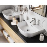 Victoria+Albert Lussari 50 Umywalka nablatowa 49,7x41,2 cm z jednym otworem Biała DB-LUS-1TH-SW-500-IO