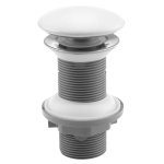 Isvea Infinity Korek umywalkowy 5/4“ klik-klak ∅7 cm biały 38TP0161I
