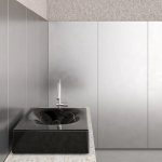 Trone Rituel Umywalka nablatowa 40,4x60,4 cm z korkiem Black RITUELBL