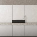 Trone Rituel Umywalka nablatowa 40,4x60,4 cm z korkiem Black RITUELBL