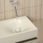 Trone Arc Bateria umywalkowa podtynkowa brushed stainless steel ARCPTIS