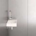 Trone Rituel Umywalka ścienna 40,3x26,3 cm z korkiem White RITUELXXWH
