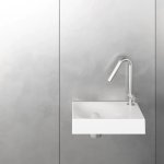 Trone Rituel Umywalka ścienna 40,3x26,3 cm z korkiem White RITUELXXWH