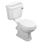 Aqualine Antik Miska stojąca kompakt 76x48 z deską wolnoopadającą i spłuczką biały połysk AK107-01