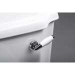 Aqualine Antik Miska stojąca kompakt 76x48 z deską wolnoopadającą i spłuczką biały połysk AK107-01