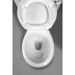 Aqualine Antik Miska stojąca kompakt 76x48 z deską wolnoopadającą i spłuczką biały połysk AK107-01