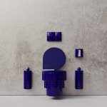 Trone Aura Uchwyt na papier toaletowy Blue AURABLU