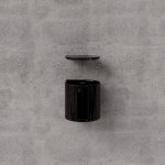 Trone Aura Uchwyt na papier toaletowy Black AURABL