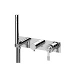 Remer Atelier Bateria natryskowa podtynkowa z zestawem natryskowym 2-drożna - element zewnętrzny Chrom AL97D2WB