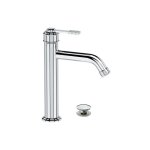 Remer Atelier Bateria umywalkowa jednouchwytowa z korkiem automatycznym Chrom AL10ACC
