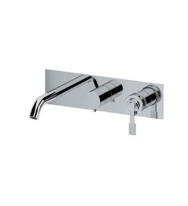 Remer Atelier Bateria wannowo-natryskowa podtynkowa 3-drożna - element zewnętrzny Chrom AL54D3WB