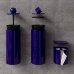 Trone Trium Zestaw akcesoriów łazienkowych Blue TRIUMBLU