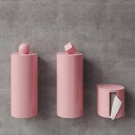 Trone Trium Zestaw akcesoriów łazienkowych Pink TRIUMPI