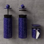 Trone Trium Zestaw akcesoriów łazienkowych Flaked Blue TRIUMFB