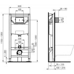   Ideal Standard Prosys Stelaż podtynkowy do miski WC wiszącej R009467 W MAGAZYNIE!!