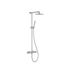 Remer X Style Inox Bateria natryskowa termostatyczna z kolumną i deszczownicą Ø 250 mm Inox SSXT37UFM25