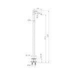 Remer X Style Inox Bateria umywalkowa wolnostojąca z korkiem automatycznym Inox SSX18