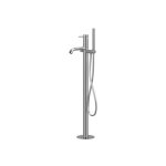 Remer X Style Inox Bateria wannowa wolnostojąca z zestawem natryskowym - element zewnętrzny Inox SSX08