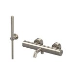 Remer X Style Inox Bateria wannowa termostatyczna z zestawem natryskowym ścienna Inox SSXT02