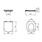 Ideal Standard i.Life S Deska wolnoopadająca 41x36 biały połysk T532901
